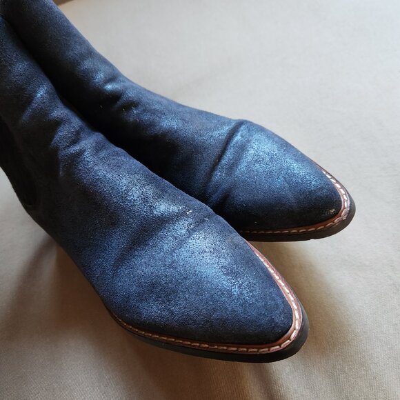 COACH Bowery Chelea Denim Booties - Picture 3 of 8